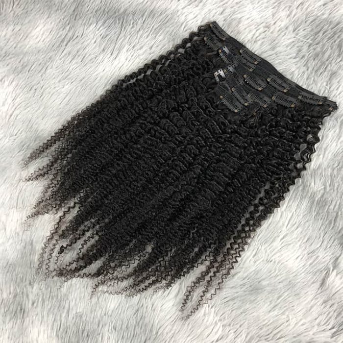 Black Curly Hair Extensions Clip In