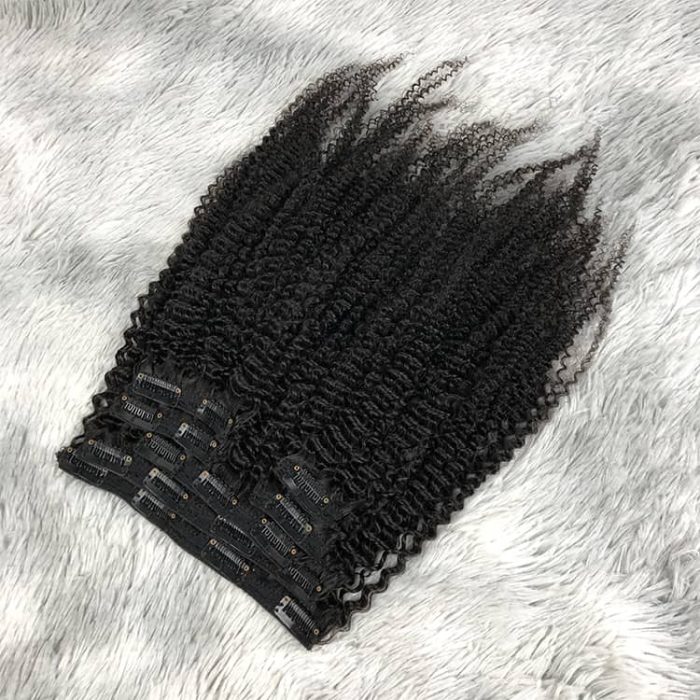 Black Curly Hair Extensions Clip In