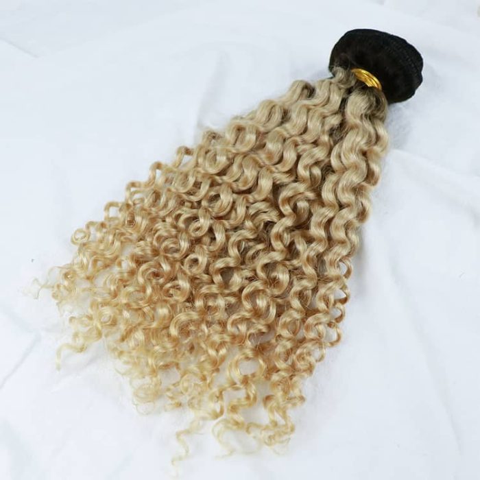 Ombre Curly Clip In Hair Extensions