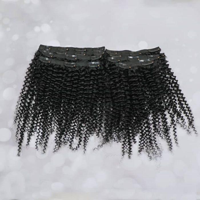 Jerry Curly Band Clip In Human Hair Extensions