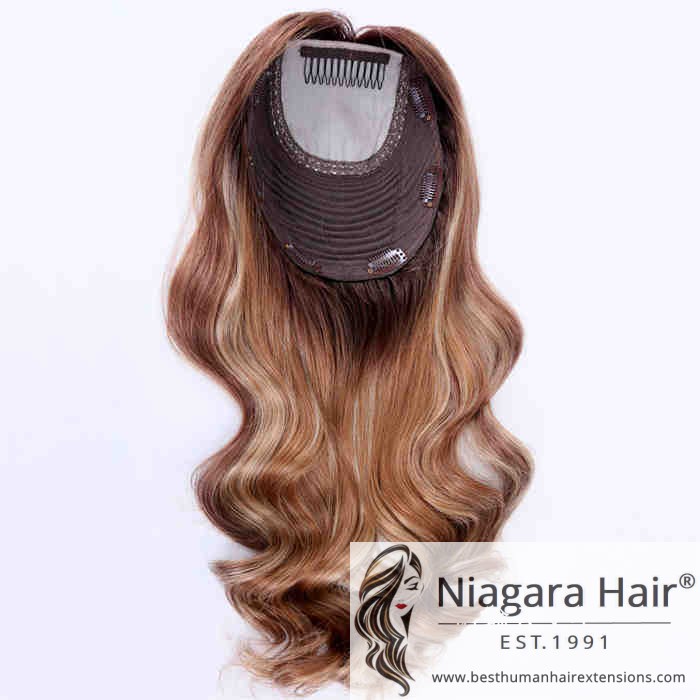Human Hair Silk Base Topper04