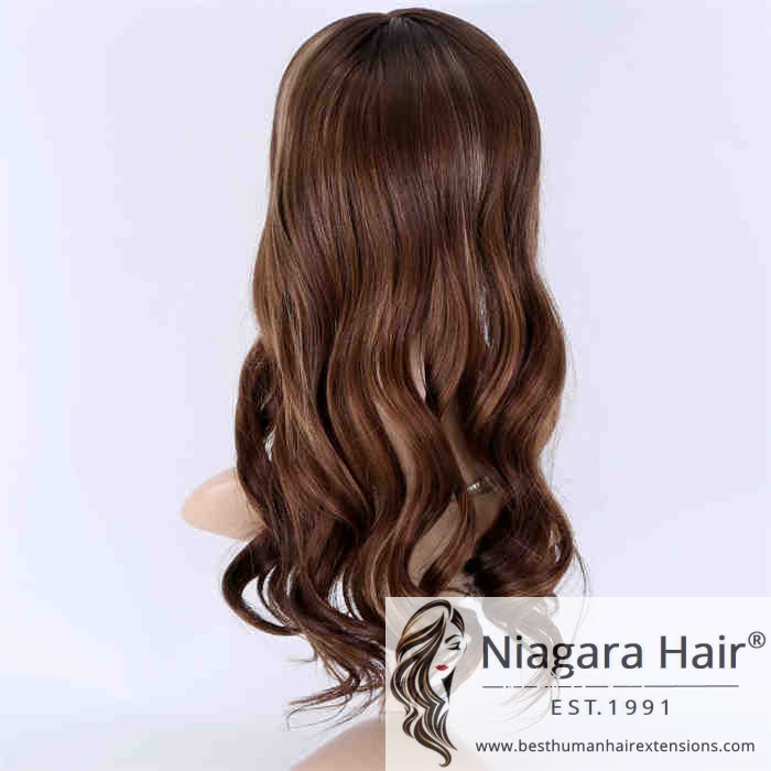 Human Hair Topper Silk Base01