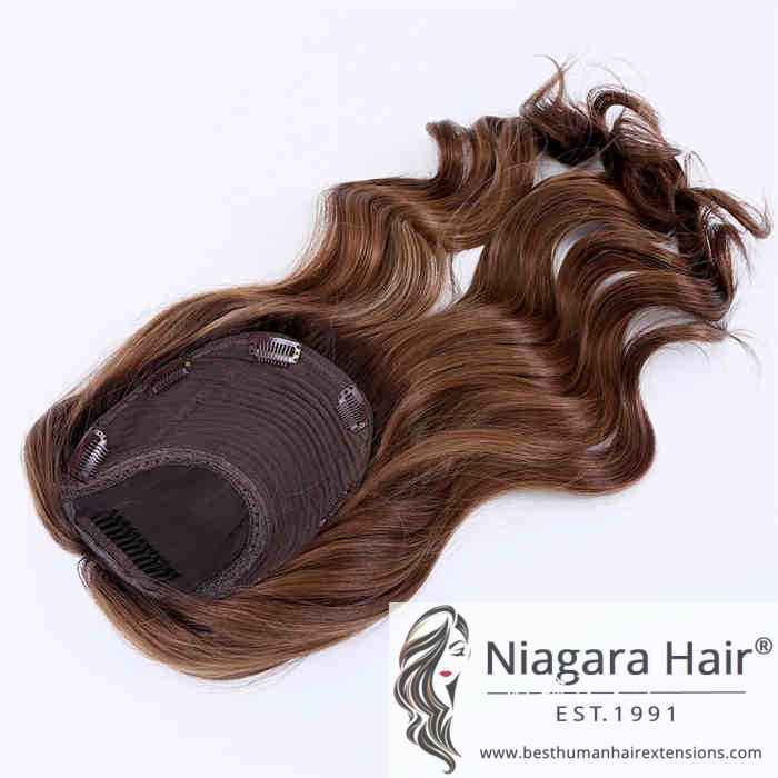 Human Hair Topper Silk Base03