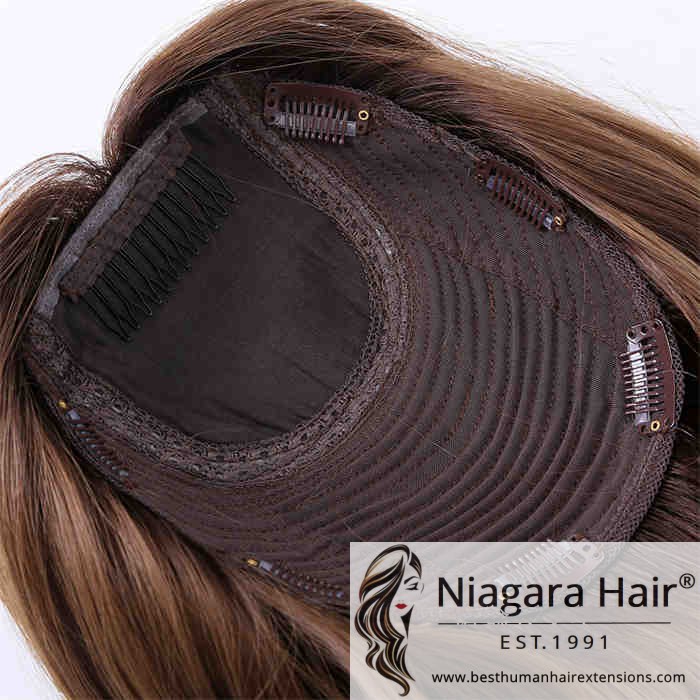 Human Hair Topper Silk Base05