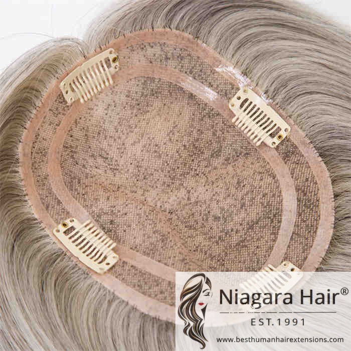 Gray Human Hair Toppers02